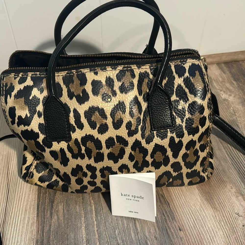 Leopard or Cheetah print Kate Spade purse